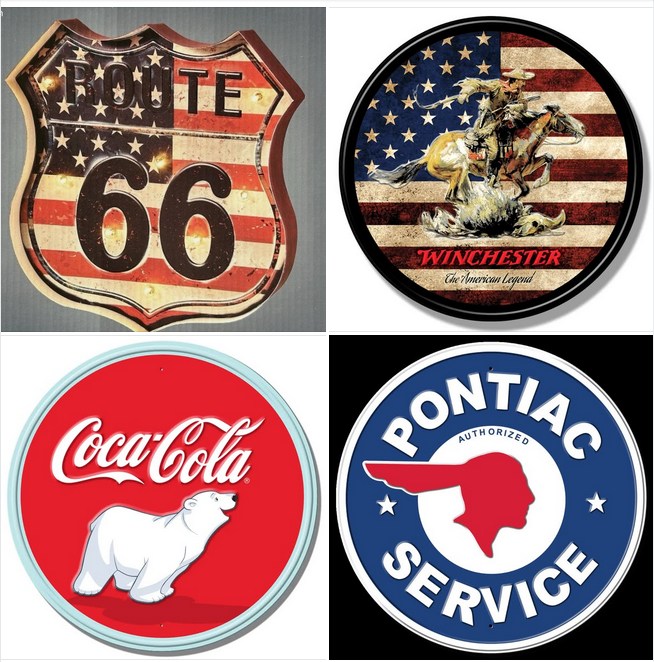 oute 66 Wappen LED - mit 8 LED s - - mit 6 Std. Timer 