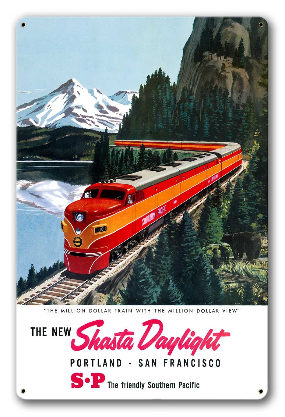 Southern Pacific Railroad Shasta Daylight