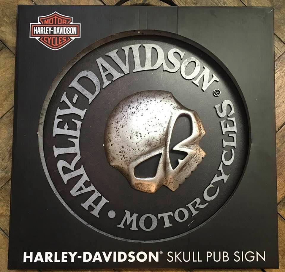 Harley Davidson - Skull 3D Pub Sign 