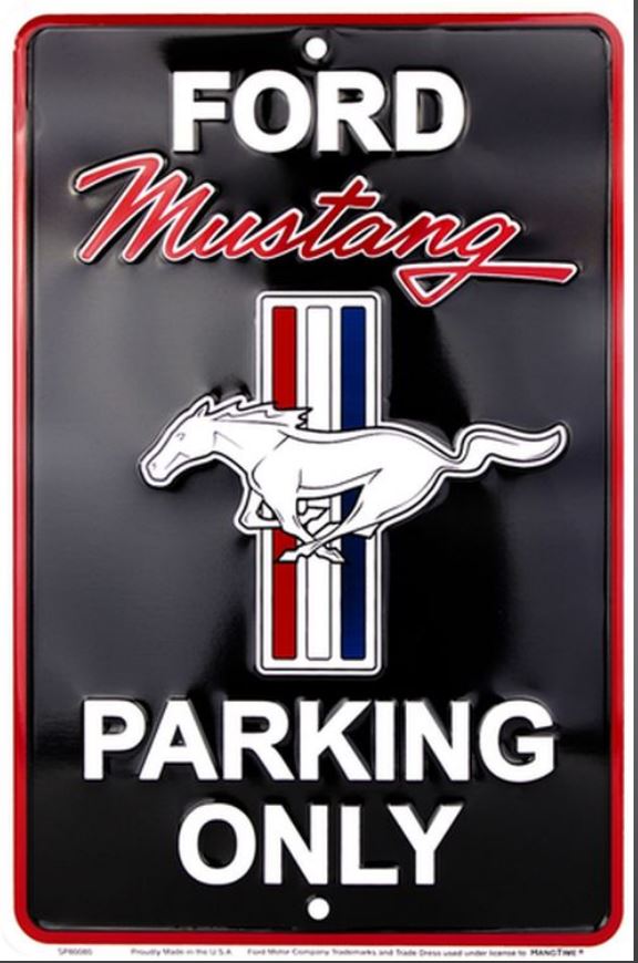 Lustige Personalisierte Nummernschild 1960er Mustang Parkplatz Nur
